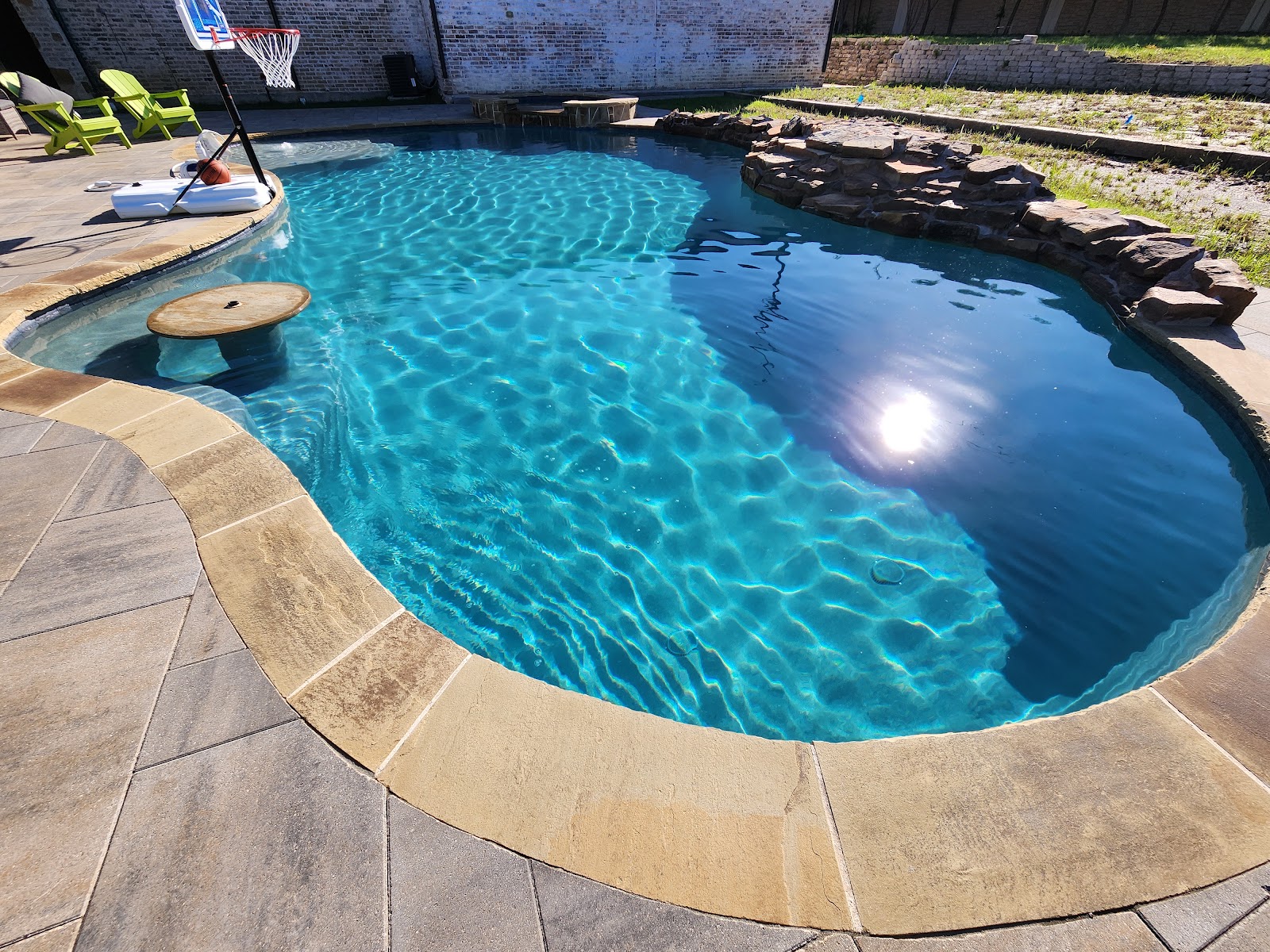 Compact Backyard Pool Renovation